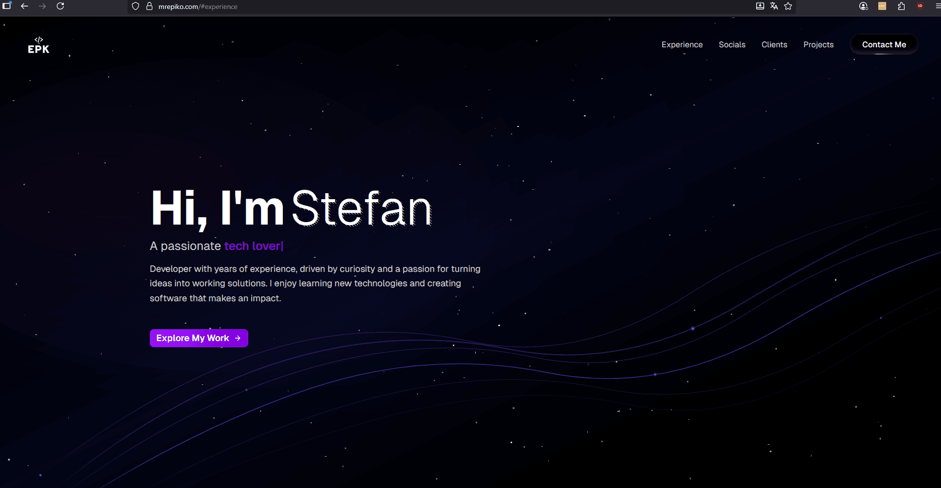 Epiko Portfolio Website - Project by Enrique Boven